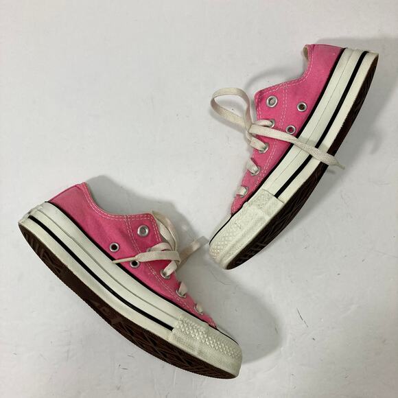Converse Chuck Taylor All Star sneakers Low Top Pink canvas athletic shoes - Picture 2 of 8